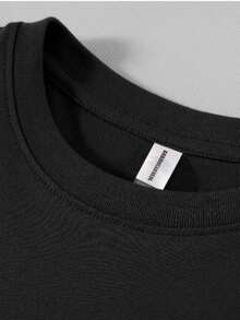 Boy's T-Shirt Y2K With Godspeed Racing Skull Double-Sided Print Boy's Summer Round Neck Short Sleeved Casual Cotton Print T-Shirt - 黑色 - 查看 3