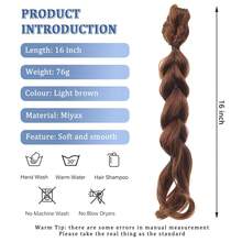 Tóc giả đuôi ngựa tết kiểu công chúa dành cho nữ, kẹp càng cua, dài, bồng bềnh tự nhiên, buộc thấp, kiểu tóc tết dịu dàng, cá tính. - Nhiều màu - Xem 3