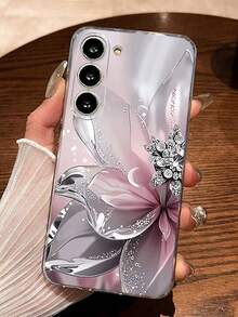 Floral Painted Transparent Creative Shockproof Phone Case Compatible With IPhone 17/17Pro/17ProMax, 16/11/16Pro/16Plus/16ProMax/16E/15ProMax/13/14/12/XS/XR/7G/8P, Galaxy S25/S25Plus/S25 Ultra/A16/A36/A26/A56/A50/A12/A32 - Multicolor - View 3