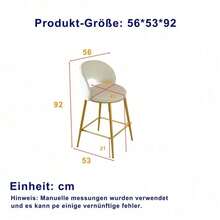 Barstools - Beige + Fabric - View 4