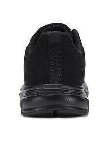 Giày chạy bộ thoáng khí dệt kim dành cho nữ, giày thể thao đi bộ ngoài trời thường ngày. - màu đen - Xem 5