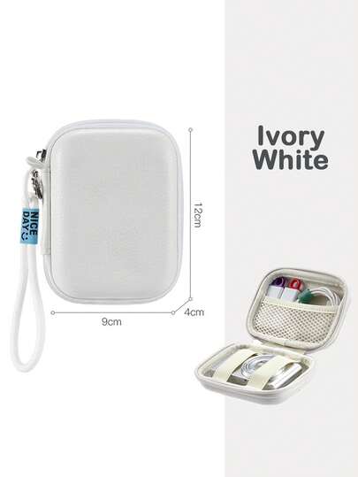 Estuche de cámara CCD mini, caja de almacenamiento protectora de material EVA, adecuada para cámaras pequeñas, con bolsillo de malla y divisor acolchado - Estuche de transporte portátil para cámara digital, bolsa para cámara, estuche para cargador, cubos de embalaje para mujeres y hombres, bolsa para cargador