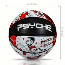 1pc Hot-Blooded Basketball, No.7 Adult & Youth Training/Match Ball, Suitable For Indoor & Outdoor Use, Recommended As Birthday Gift - Multicolor - View 9