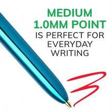 4 Color Shine Retractable Ballpoint Pen 1.0 Mm Medium Point Long-Lasting Ink 3-Count In Assorted Ink - -Màu sắc ánh kim đa dạng- - Xem 5