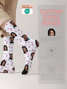 1 Đôi tất in hình mặt người theo yêu cầu, tất in ảnh theo yêu cầu, tất in hình tùy chỉnh, tất in hình mặt người ngộ nghĩnh cá nhân hóa, tất in hình theo yêu cầu, in bất kỳ khuôn mặt nào lên tất, quà tặng kỷ niệm, quà tặng Valentine, quà tặng sinh nhật độc đáo, những món đồ quý giá được tùy chỉnh. - Nhiều màu - Xem 10