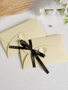 17件套 - 烫金文具套装 - 手写信、情书、高端纪念生日贺卡礼品 - 白金-3信封10燙金信紙3絲帶1金光筆 - 查看 5