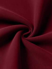 1pc Men's Loose Fit Half-Zip Collar Lightweight Solid Color Long Sleeve Sweatshirt, New Style - Burgundy - View 9