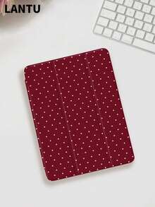 1pc Polka Dot Printed Tablet Protective Case, Compatible With Apple  10.2" /  Pro 11" 2020/2021,  (A16) 11" 11th Gen 2025,  9th/10th Gen, Apple Air 4th 10.9", Galaxy Tab S6 Lite 10.4", /, Anti-Drop, With Pencil Slot, Sleep/Wake Support, Romantic Gift For Friends And Family - 多色-2 - 查看 4