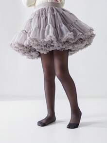 1条儿童肤色连裤袜，简约柔软舒适防勾丝紧身裤，休闲经典轻盈透气贴身打底裤，适合上学、舞蹈练习、演出和休闲穿着，春夏款 - 彩色 - 查看 13