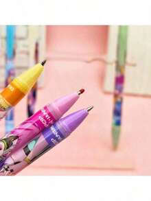 6支/套 Kpop 恶魔猎人可擦凝胶笔，人气 K-Pop 女团猎魔队文具，学生用品，签名笔，返校礼物，情人节礼物 - A6pc顏色隨機 - 查看 3