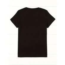 Camisetas femininas - Preto - Ver 2