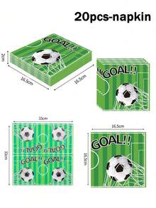 69/10 Piece World Cup Soccer Party Tableware Set - 7/9 Inch Plates, 9 Oz Cups And Napkins | Serves 16 Guests For Match Watching, Birthday Picnics, Celebration Decor - Multicolor - View 6