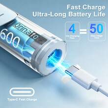 Orinatola Electric Toothbrush, Comes With 2 Brush Heads, USB-C Charging, IPX7 Waterproof, 3 Modes, Includes Travel Case, Can Be Used In Shower, 600mAh Battery, Gift For Wife And Family, Blue - Blue - View 7