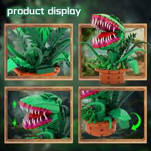 Audrey 2 Cannibal Flower Building Block Set, Little Shop Of Horrors Piranha Plant With Openable Mouth Toy Collection, Gift Birthday, Christmas, Holiday, For TV Fans, (342 PCS) - Màu xanh lá cây đậm - Xem 2