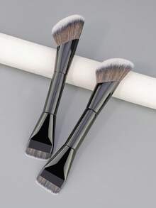 A Single Convenient Double-Headed Foundation Brush/Sloping Foundation Brush Is A Soft And Versatile Cosmetic Brush For Polishing, Mixing And Construction-Made Of Non-Irritating Synthetic Bristles To Create A Seamless Surface. - Multicolor - View 7