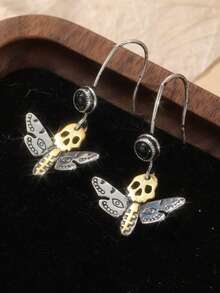 1 Pair Vintage Copper Handcrafted Earrings, Simple Bohemian Style, Best For Travel, Party, And Daily Wear (Retro Style) - Two-color - View 6