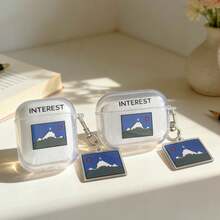 Snow Mountain Style Protective Case Compatible With Apple , Anti-Scratch And Anti-Drop Cover - Clear - View 1