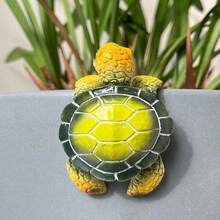 1pc Cute Resin Mini Sea Turtle Statue, Hanging Planter Pot Decoration, Indoor Home Decor Figurine For Garden, Yard And House Without Electricity - Sea Turtle - View 6