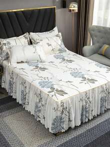 Set Perlengkapan Tidur Lembut dan Ramah Kulit, Gaya Korea, Lapisan Tunggal dengan Rumbai Bunga, Sarung Selimut Tebal Bermotif, Cocok untuk Kamar Tidur Rumah, Ruang Tamu, Asrama Mahasiswa, Dapat Dicuci dengan Mesin - MultiWarna - View 1