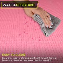 Alfombrilla de Ejercicio y Yoga de 6 mm (1/4 pulgada) con Correas de Transporte, Antideslizante para Mayor Comodidad y Estabilidad, Disponible en Varios Colores - Negro - Ver 2