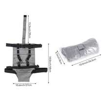 儿童餐椅安全带（1件装） - 舒适方便，无需组装，灰色 - 灰色 - 查看 2