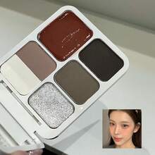 HERORANGE 全方位彩妝盤 眼影腮紅打亮修容唇彩 絲絨質地 持久顯色 內置鏡子 多功能化妝盤 完美情人節禮物 - 彩色 - 查看 6