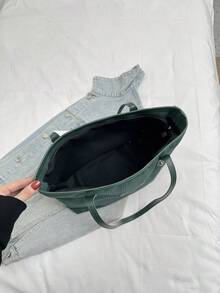 Large-Capacity Versatile Shoulder Bag. 2026 New Model. Retro And Versatile Style Bag. Elegant Women's Bag. - Green - View 12