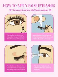 MAANGE 10 Pairs Transparent Thin Natural Lower Eyelashes, Japanese Anime Style Exaggerated Pointed DIY Cosplay Lower Eyelashes, Reusable For Women And Girls, Comfortable Wear, Lower Eyelashes, Strip Lashes - Black - View 11