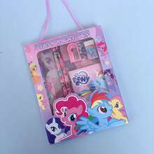 My Little Pony Stationery Set, Includes Eraser, Pencil, Ruler, Notebook And Other Essential Stationery. Features Characters Like Pinkie Pie, Fluttershy, Rarity. Perfect Back-To-School Supplies And Gift For Family, Friends, And Little Girls. - Multicolor - View 2