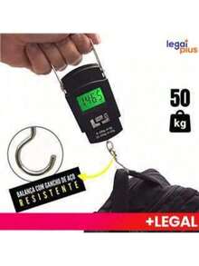 Portable 50kg Digital Handheld Scale - Precision - Luggage, Suitcase, Large - Fishing, Bag, Travel, Camping - 黑色 - 查看 2