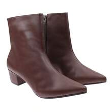 Women's Over-The-Knee Boot With Low Block Heel - Elegant - 咖啡棕 - 查看 3