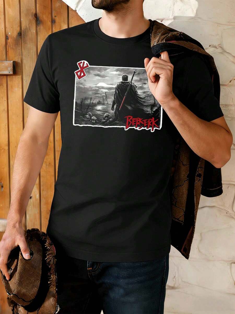 Tee-shirts et débardeurs de sport pour hommes - Noir - Voir 1