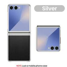 适用于三星 Galaxy ZFold3、ZFold4、ZFold5、ZFold6、ZFOLD7、ZFlip3、ZFlip4、ZFlip5、ZFlip6、ZFlip7FE、ZFlip7 手机壳,电镀边框透明硬质 PC 保护套,时尚百搭 - 彩色 - 查看 42