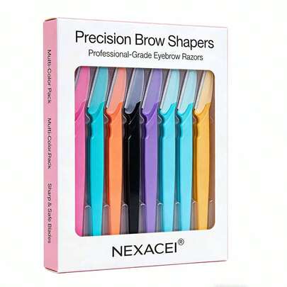 眉毛修剪器套装，眉毛修剪器和剃刀，去角质剃须工具，身体脱毛修剪器和面部及眉毛剃刀套装，长柄刀片带精密保护盖，女士修容工具，适合日常使用或旅行，化妆，价格实惠，房间装饰，梳妆台，旅行，卧室，化妆配件，眉毛剃刀，价格实惠，圣诞礼物，化妆品，化妆工具，便宜商品，礼物，女士礼物，圣诞礼物
