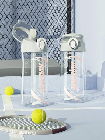 1 cốc trẻ em 690ml/700ml có ống hút, bình nước học sinh dung tích lớn, chống bụi, chống rò rỉ, chống sốc, trong suốt, tiện lợi khi uống nước, có vạch chia độ, thích hợp sử dụng hàng ngày ở nhà, trường học, nhà trẻ, ngoài trời, món quà tuyệt vời.