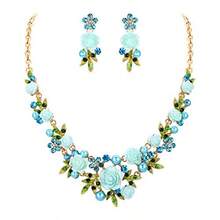 Bridal Fashion Necklaces - Purple Gold - View 7