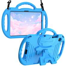 儿童平板电脑高防护减震手柄支架肩带保护套 - 藍色 - 查看 6