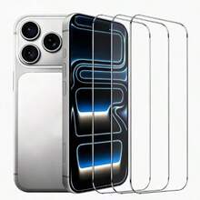 3片/套高清钢化玻璃屏幕保护膜，全屏覆盖透明保护膜，兼容 11/12/13/14/15/16/17 Pro Max，也适用于14/15/16 Plus - 無色 - 查看 19