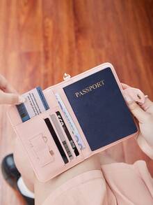 CHARM INFINITE 防刮PU皮革护照夹 RFID屏蔽旅行现金证件收纳包 - 彩色 - 查看 9