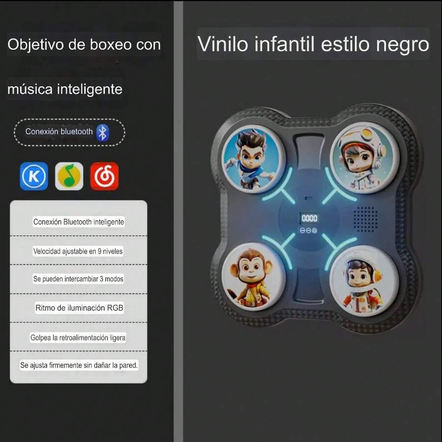 Music Boxing Machines - Black - View 1