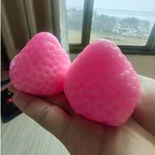 Cute Big Strawberry Squeeze Toy, Juicy Strawberry Squeeze Toy, Stress Relief Toy, Office Anxiety Release Small Tool, Gag Gift - Multicolor - View 19