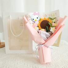 Bó hoa hướng dương, Bó hoa hướng dương hình hoạt hình dễ thương, Trang trí bàn làm việc Kawaii, Bó hoa trang trí nhà cửa và đám cưới, Thích hợp làm quà tặng Ngày của Mẹ, quà tốt nghiệp cho bạn thân, quà sinh nhật, quà tựu trường. - Nhiều màu - Xem 7
