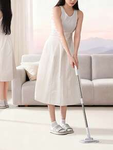 Wireless Rotating Mop, Wet & Dry Microfiber Mop For Floor Cleaning, Compact, Reusable Mop Pad, Suitable For Hardwood And Laminate Floors - Nhiều màu - Xem 2