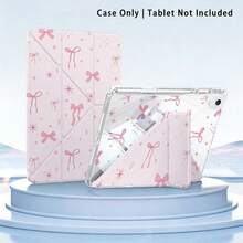 亚克力水晶彩绘平板电脑保护套，带支架，图案包括粉色蝴蝶结，兼容三星 A9/A9+/S9/S9FE/A11/A11+/S11/S10 FE/S10 FE+/S10 Lite、苹果 Air 5/6、荣耀、Matepad 等。 - 白色 - 查看 6