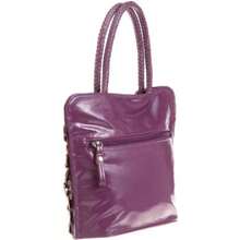 [Beeweld] Bolso de mano con motivo floral de jardín fresco 1550109 - Púrpura# - Ver 1