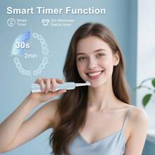 Orinatola Electric Toothbrush, Comes With 2 Brush Heads, USB-C Charging, IPX7 Waterproof, 3 Modes, Includes Travel Case, Can Be Used In Shower, 600mAh Battery, Gift For Wife And Family, Blue - Blue - View 4