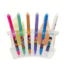6支/套 Kpop 恶魔猎人可擦凝胶笔，人气 K-Pop 女团猎魔队文具，学生用品，签名笔，返校礼物，情人节礼物 - A6pc顏色隨機 - 查看 5