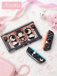 Ayotu 1 buah Casing Pelindung Bertema Kartu Tarot untuk Nintendo Switch 2/Switch NS/Switch OLED/Switch Lite, Generasi Baru Pola Bintang Matahari Bulan TPU Soft Shell, Pelindung Kontroler Game Universal, Casing Pelindung Kontroler Switch, Aksesori Gaming Switch, Anti Jatuh, Anti Selip, Tahan Gores, Tampilan Modis - MultiWarna - View 5
