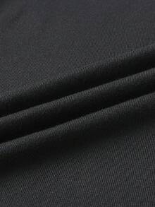 Camisa polo de punto de unicolor de manga corta de verano para hombres GRDR, adecuada para salidas de verano, esencial para un estilo de moda - Negro - Ver 8