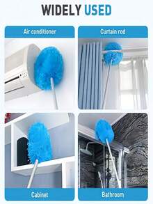 Extendable Ceiling Fan Duster Brush, 13-31.5 Inch Adjustable, Microfiber Cleaner For Home Cleaning Ceiling, Kitchen, Bedroom, Bathroom, Furniture And Car, Reusable Fan Blade Duster, Washable Dust And Cleaning Brush, Household & Office Essential - One Size - View 7